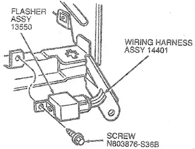 Ford Taurus (1985-1991) - boîte à fusibles