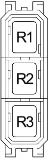 Toyota Land Cruiser Prado (J120) (2002-2009) - Boîte à fusibles